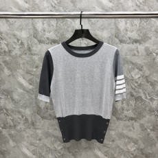 [TOM BROWNE -톰브라운 ] 톰브라운 사선 니트 반팔티