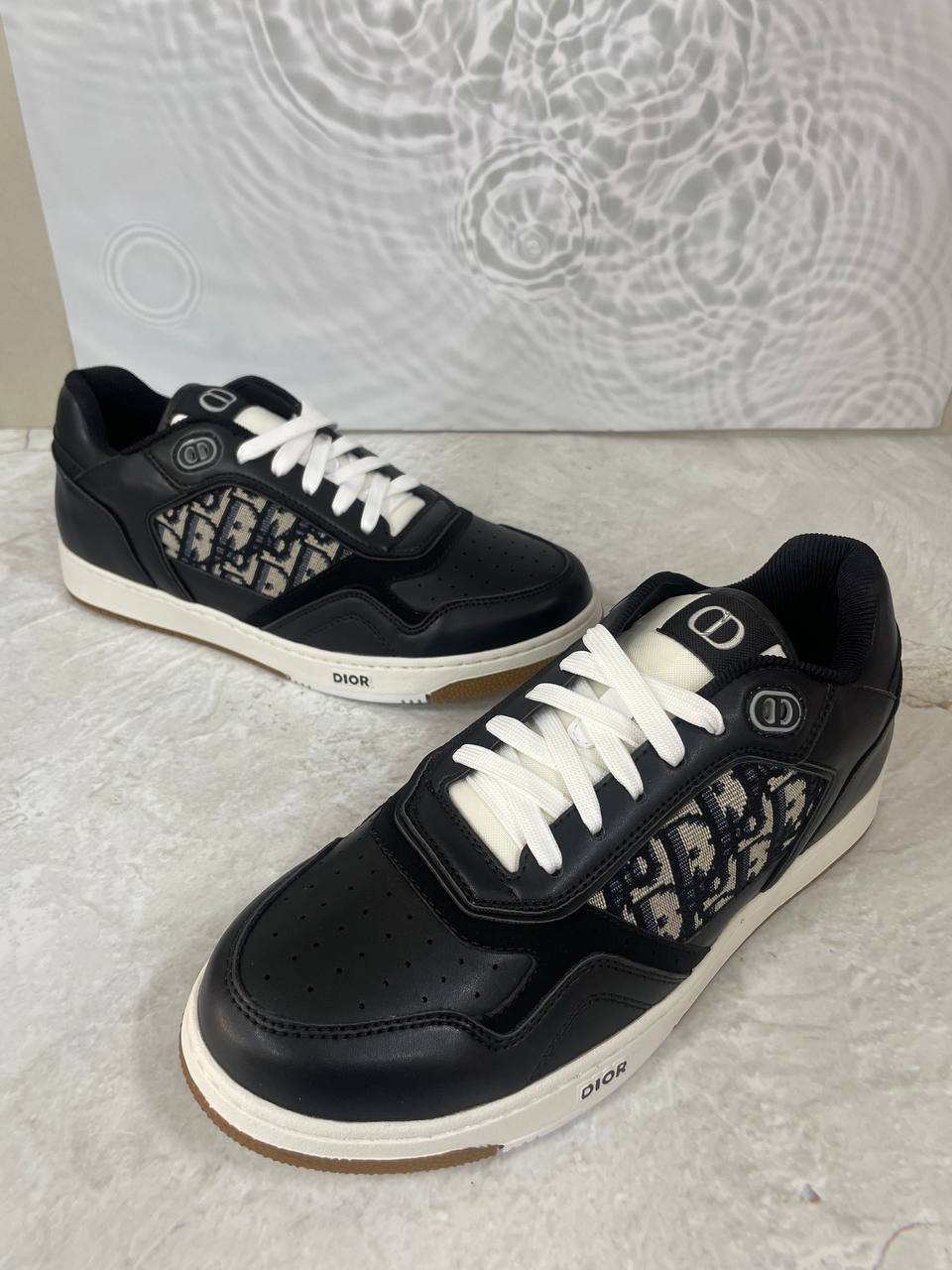 디올 B27 Uptown 로우탑 스니커즈 블랙