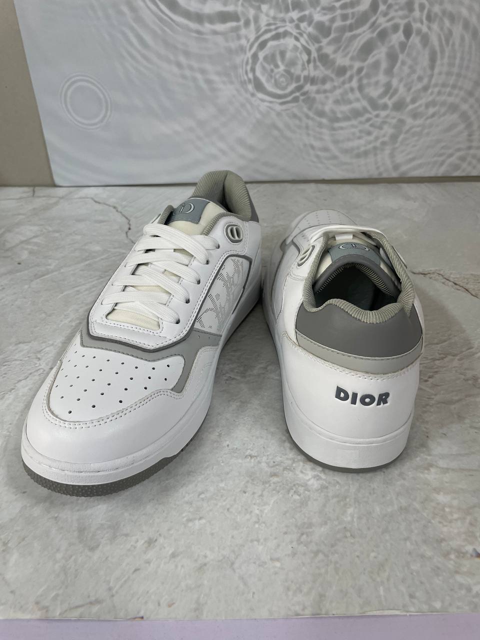 디올 B27 Uptown 로우탑 스니커즈 화이트