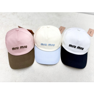 미우미우 볼캡 모자(핑크,크림,화이트)