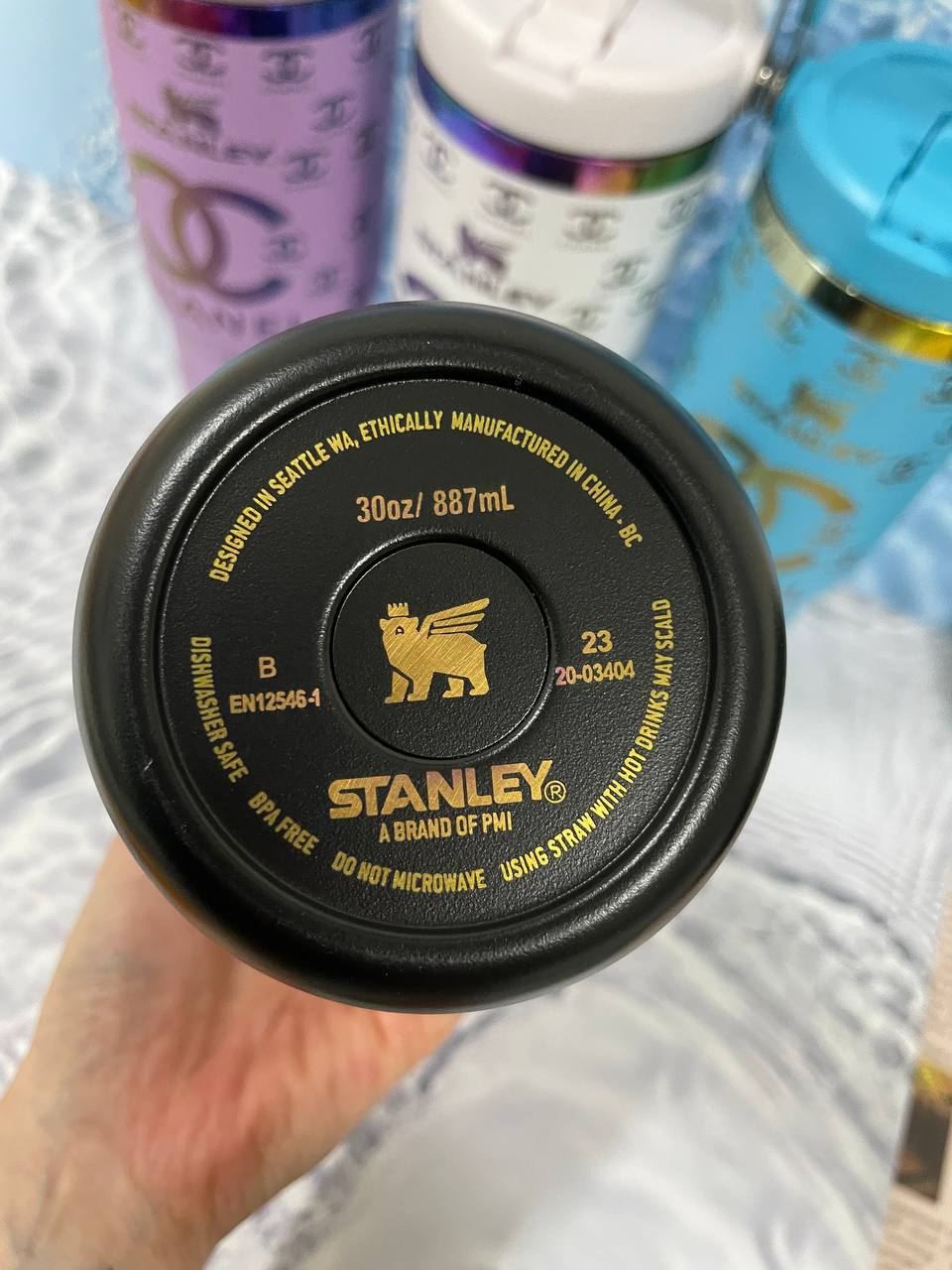 스탠리 887ml 샤넬 텀플러(블랙,화이트,퍼플,블루)