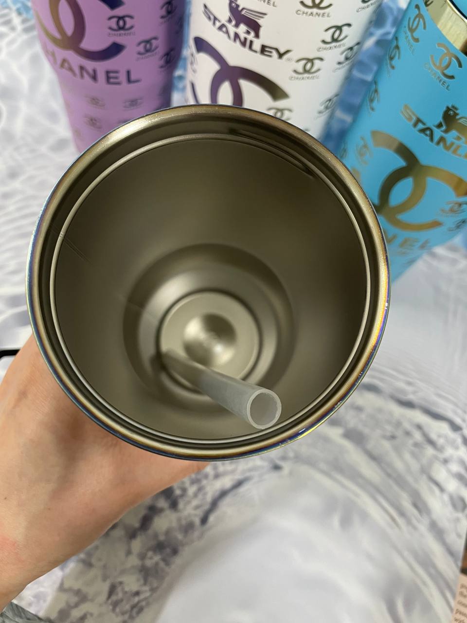 스탠리 887ml 샤넬 텀플러(블랙,화이트,퍼플,블루)