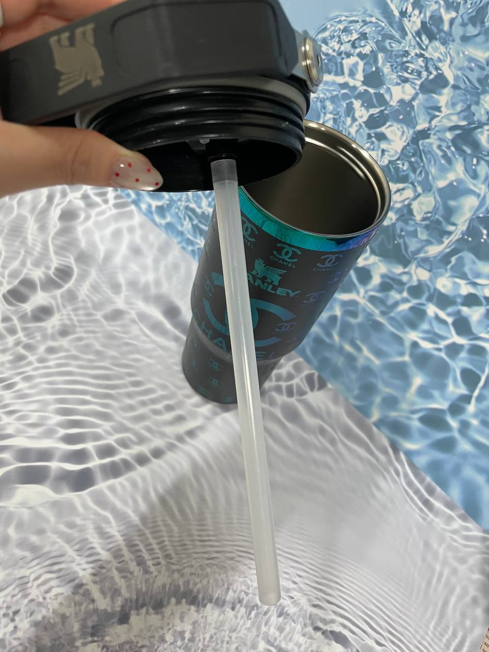 스탠리 887ml 샤넬 텀플러(블랙,화이트,퍼플,블루)