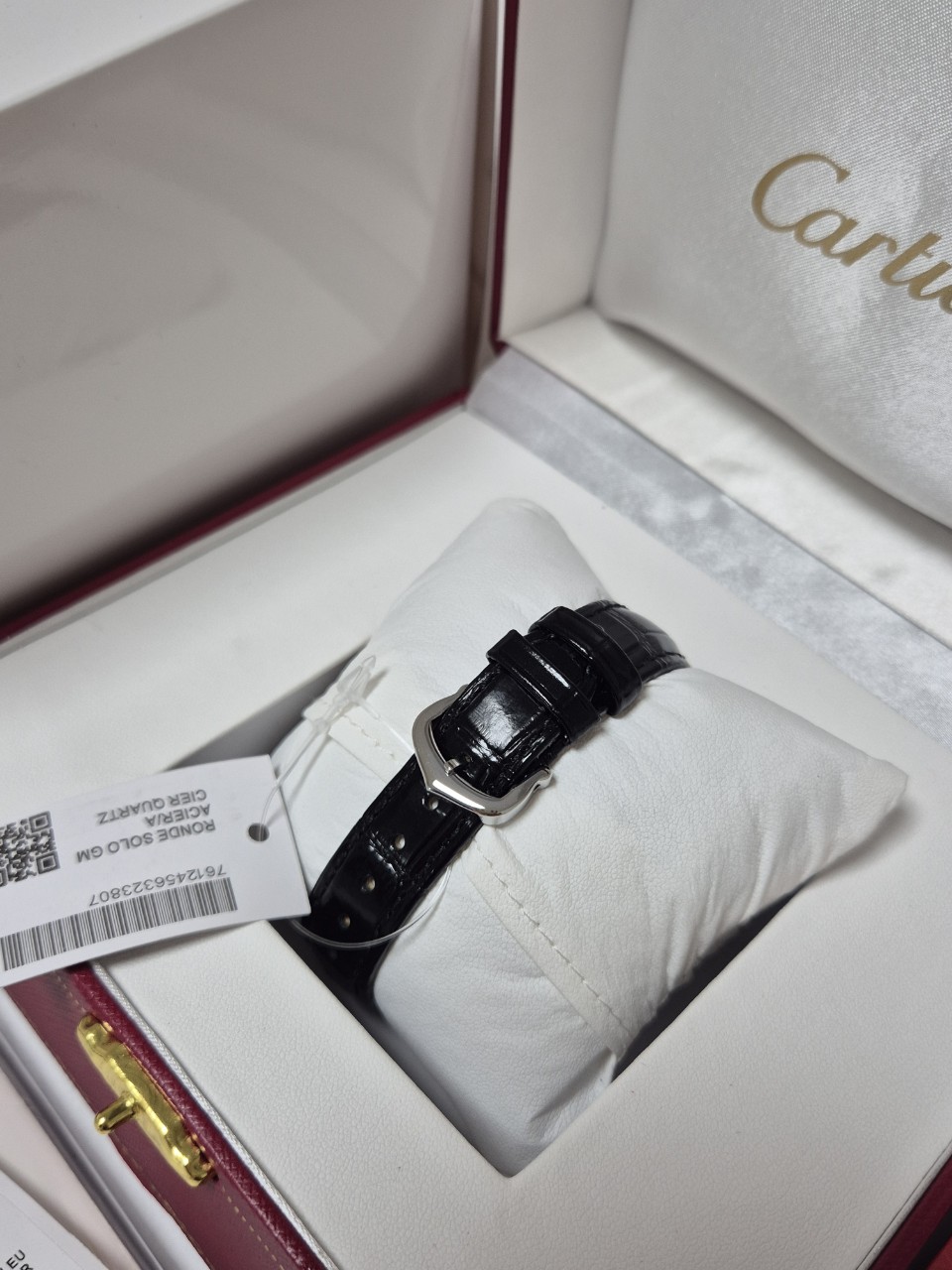 까르띠에 산토스 블랙 (여성)