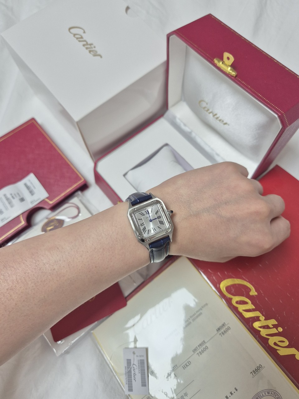 까르띠에 산토스 실버 (여성)