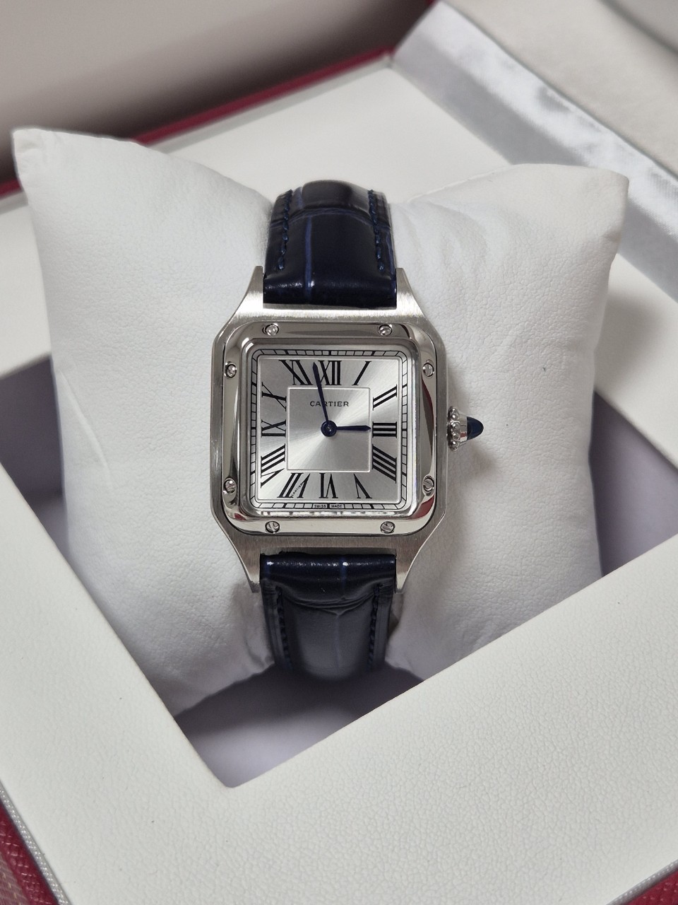 까르띠에 산토스 실버 (여성)