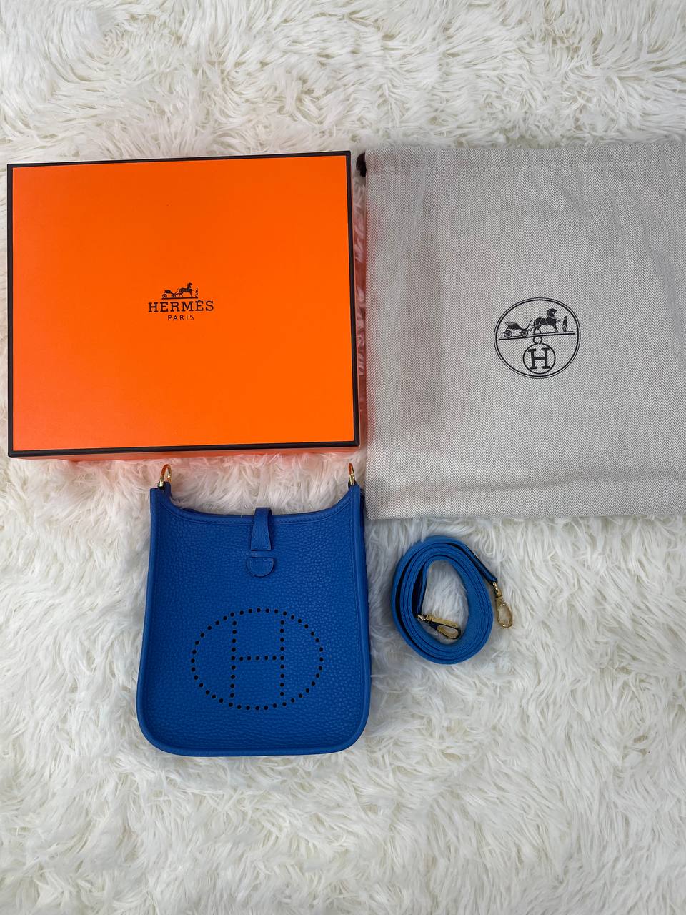 에르메스 에블린 백 (블루)