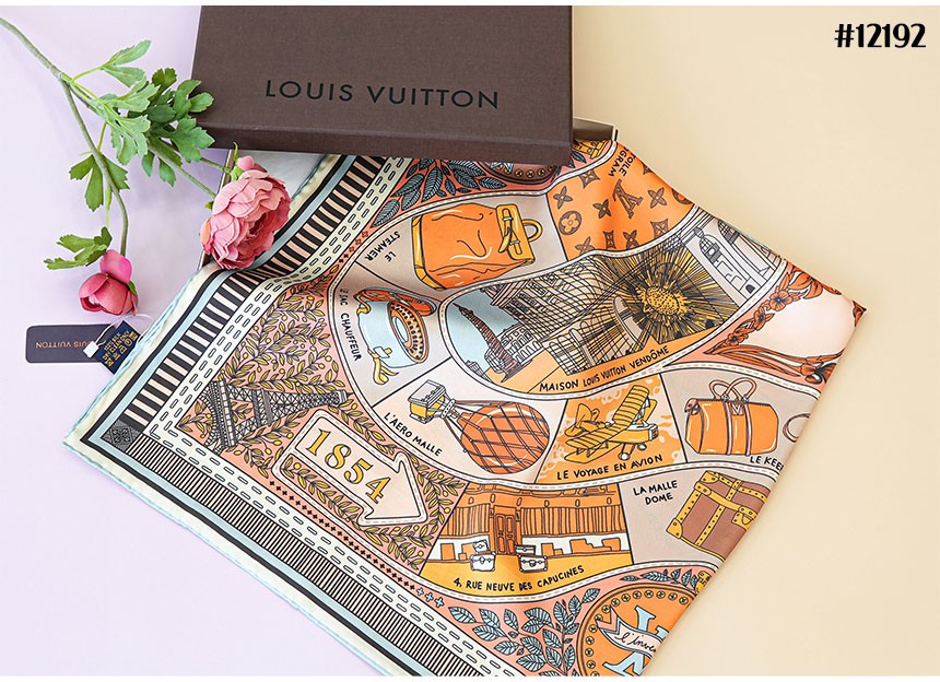 [LOUIS VUITTON] 루이비통 JEU DE LOUIS 주 드 루이스 90 스퀘어 스카프