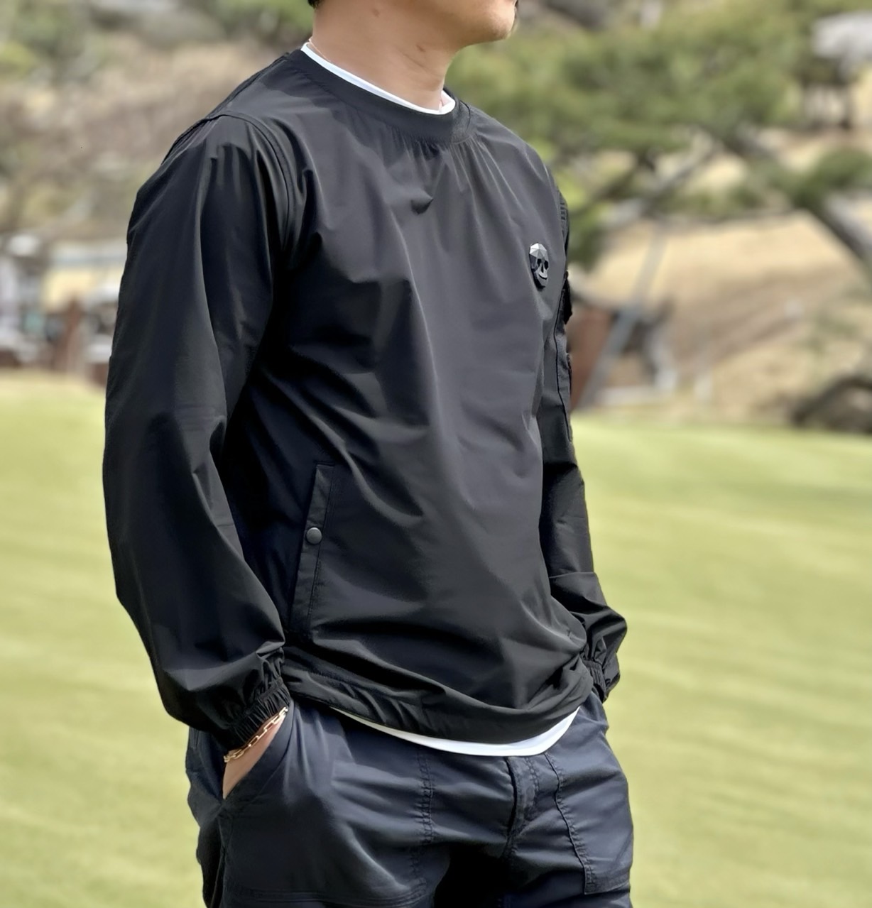 [Amazing Cre]  어메이징크리 플렉스모션 우븐 라운드 아노락