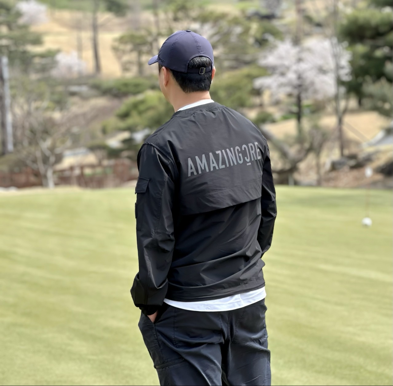 [Amazing Cre]  어메이징크리 플렉스모션 우븐 라운드 아노락