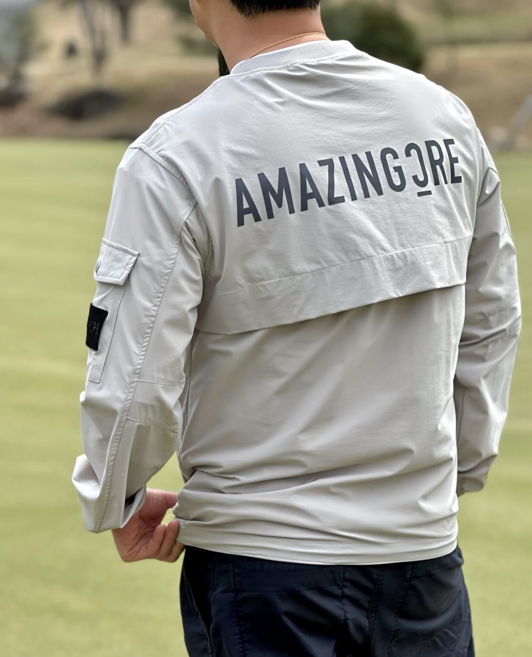 [Amazing Cre]  어메이징크리 플렉스모션 우븐 라운드 아노락