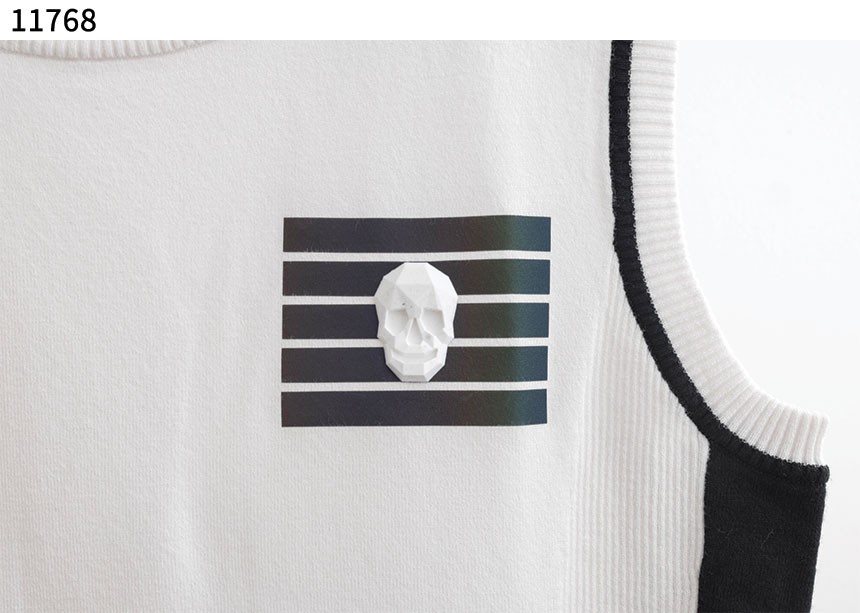 [AMAZINGCRE] 여성 니트 라운드 베스트