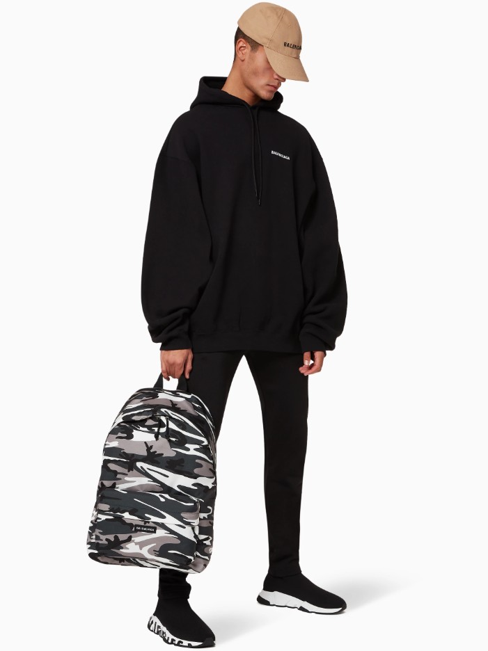 [BALEN CIAGA ] 발렌시아가 체스트로고  후드탑