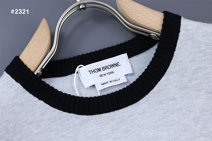 [THOM BROWNE] 톰브라운 펀믹스 4바 라운드 니트