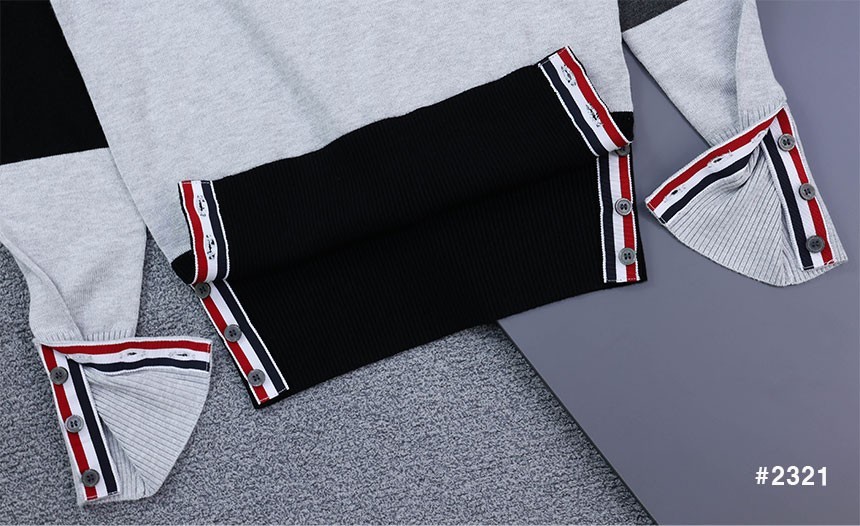 [THOM BROWNE] 톰브라운 펀믹스 4바 라운드 니트