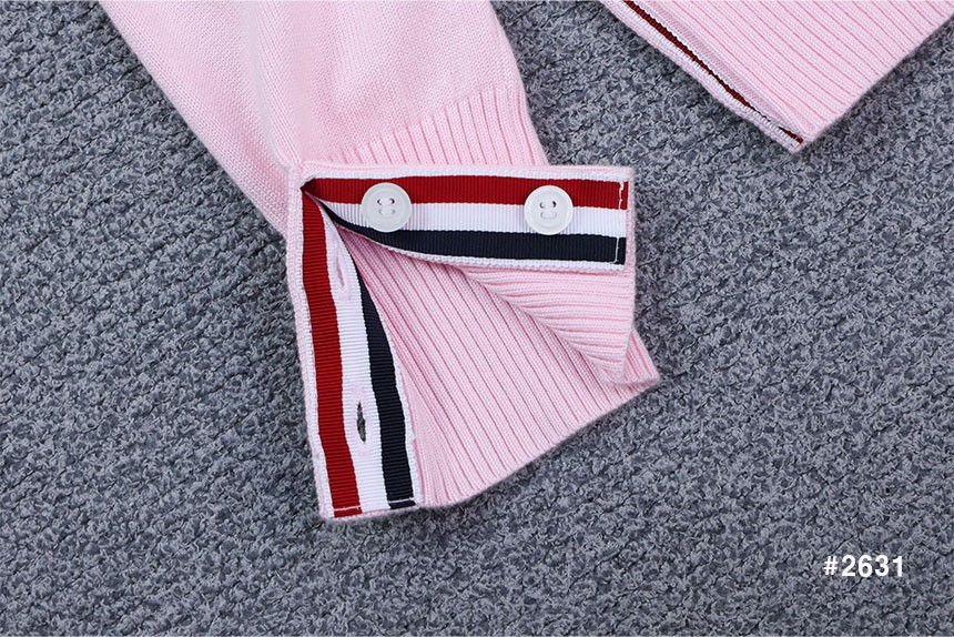 [THOM BROWNE] 톰브라운 밀라노 4바 스티치 V넥 가디건