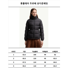 몽클 두르베 구스다운숏패딩