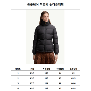 몽클 두르베 구스다운숏패딩