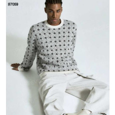 [Chrome Herts] 크롬하츠 세메테리 자카드 패턴 울 니트 풀오버