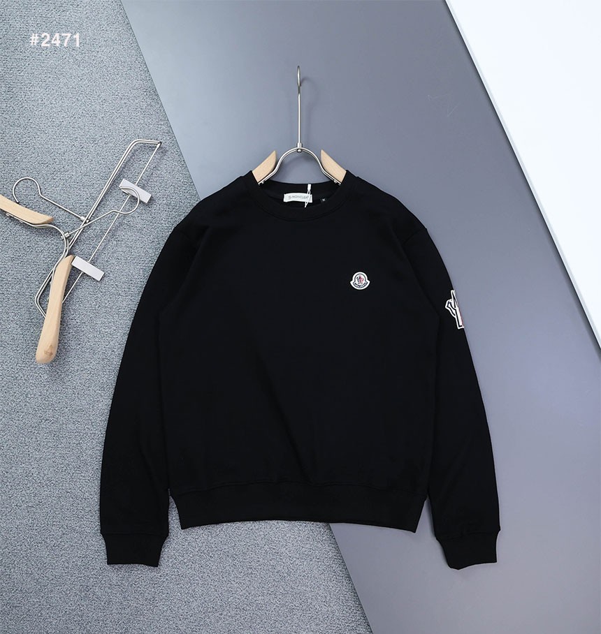 [MONCLER] 몽클레어 그레노블 로고 패치 라운드 맨투맨