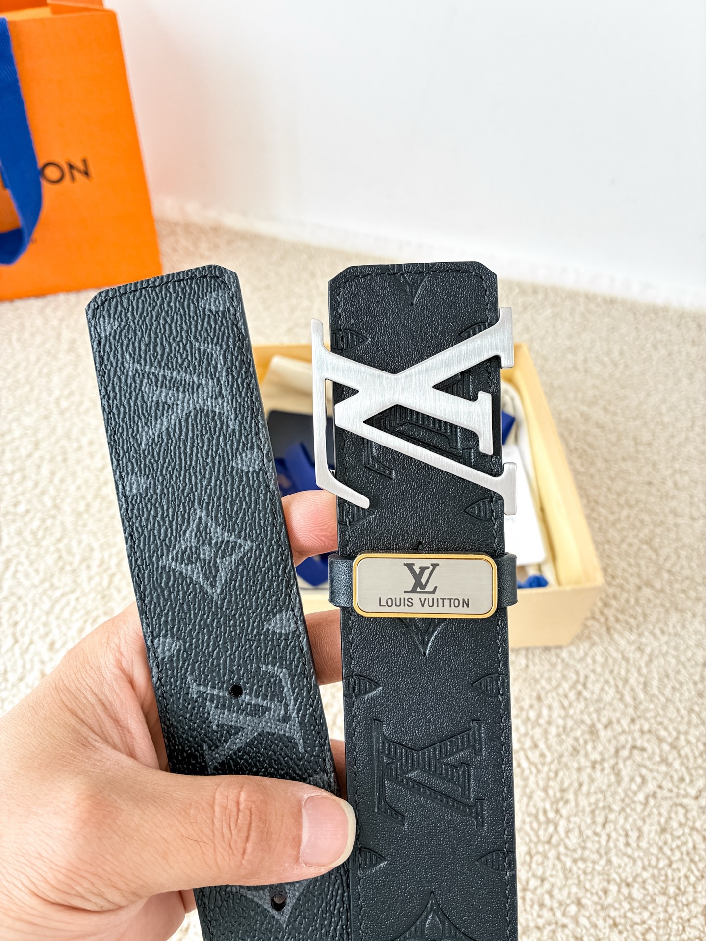 [Louis Vuitton-루이비통] 3.8 남성 가죽 벨트