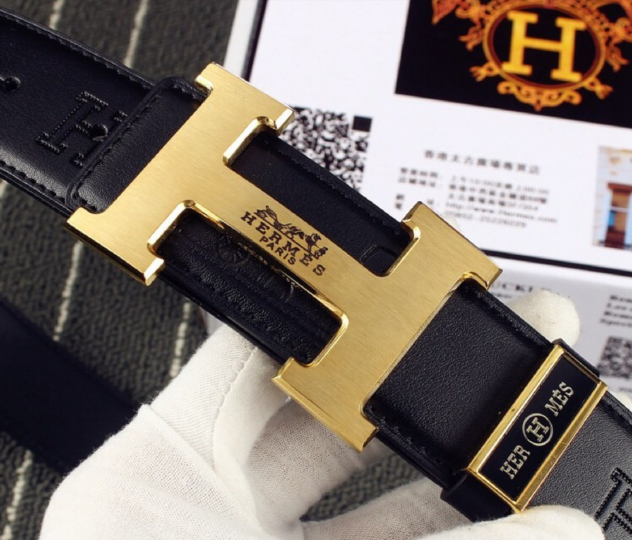 [Hermes-에르메스] 3.8 남성 가죽 벨트