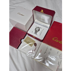 까르띠에 산토스 실버 미디움 (여성)