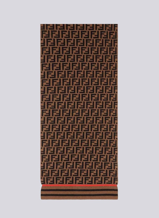 팬디 FF 자카드 캐시미어 머플러