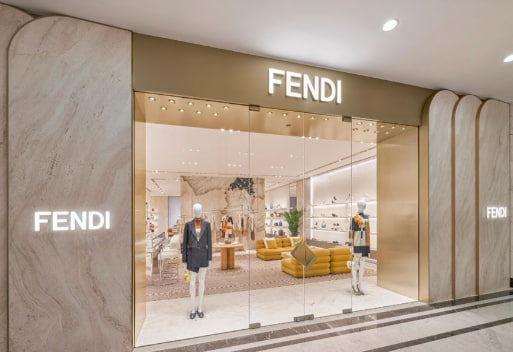 팬디 FF 자카드 캐시미어 머플러