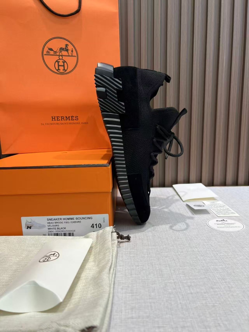 에르메스 2025FW리프트스니커즈 범고래  올블랙
