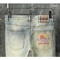 [BURBERRY] 버버리 레드 기마자수 워싱 데님 팬츠