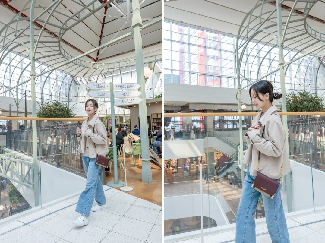 버버리 햄프셔 체인 미니 크로스백 (매장판)